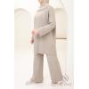 Damen-Set aus Strick Comfy Taupe