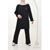 Damen-Set aus Strick Comfy Schwarz