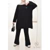 Damen-Set aus Strick Comfy Schwarz