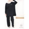 Women's woven knit set Urban Cocoon Black