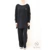 Women's woven knit set Urban Cocoon Black