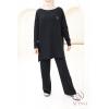 Women's woven knit set Urban Cocoon Black