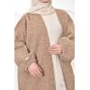 Set für Frauen aus Strick Comfy Beige