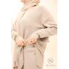 Women's taupe woven set