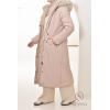 Parka réversible fourrure Beige FEMME