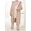 Parka réversible fourrure Beige FEMME