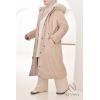 Parka réversible fourrure Beige FEMME