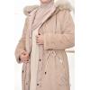 Parka réversible fourrure Beige FEMME