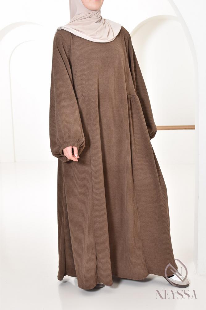 Abaya velours Umm Khadijâa