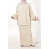 Sweatshirt and skirt set Sana Beige