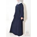 Hanna navy corduroy skirt set