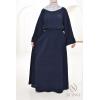 Hanna navy corduroy skirt set