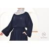 Hanna navy corduroy skirt set