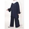 Neyssa Velvet Dream navy blue ribbed pant set