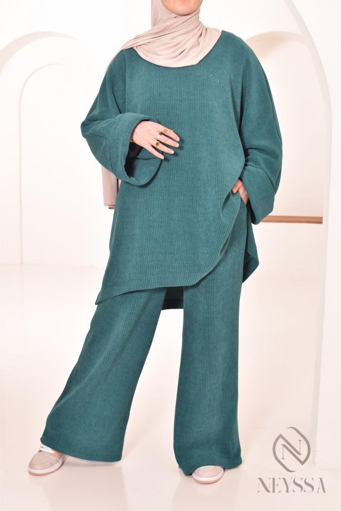 Velvet Dream Pantsuit Green