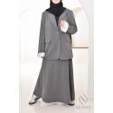 Ensemble tailleur Jupe MONACO gris foncé