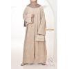 Ensemble kimono en velours Modesty Beige