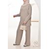 Women's Essential Taupe woven set