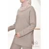 Women's Essential Taupe woven set