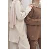 Iconic woven knit set for women Chocolat