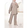 Women's woven knit set Iconic Taupe