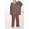 Women's Mood Chocolat woven knit set