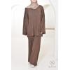 Women's Mood Chocolat woven knit set