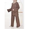 Women's Mood Chocolat woven knit set