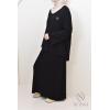 Douceur Black woven knit tunic and skirt set