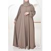 Abaya Dubai Umbrella Samâar Taupe