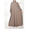 Abaya Dubai Umbrella Samâar Taupe