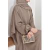 Abaya Dubai Umbrella Samâar Taupe