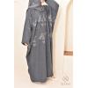 Midnight blue butterfly abaya Dubaï