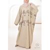 Abaya Dubai butterfly Nejla Cream