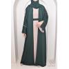 Abaya Dubai JAWAARA Flaschengrün