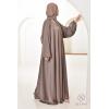 Abaya Dubaï strass Dark Nude Djita