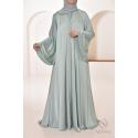 Abaya Dubai strass Reem Water green