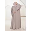 Abaya Dubaï strass Reem Vieux Rose