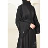 Abaya Dubai Strass Reem Schwarz