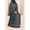 Ensemble Abaya Dubaï luxe SALIMA Vert