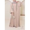 Abaya Dubaï kimono SALIMA Latté