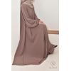 Abaya Dubaï évasée JUMEYRA Dark Nude