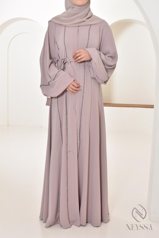 Abaya Dubai ausgestellt JUMEYRA Dark Nude