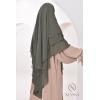 Khimar 3 voiles rond mousseline