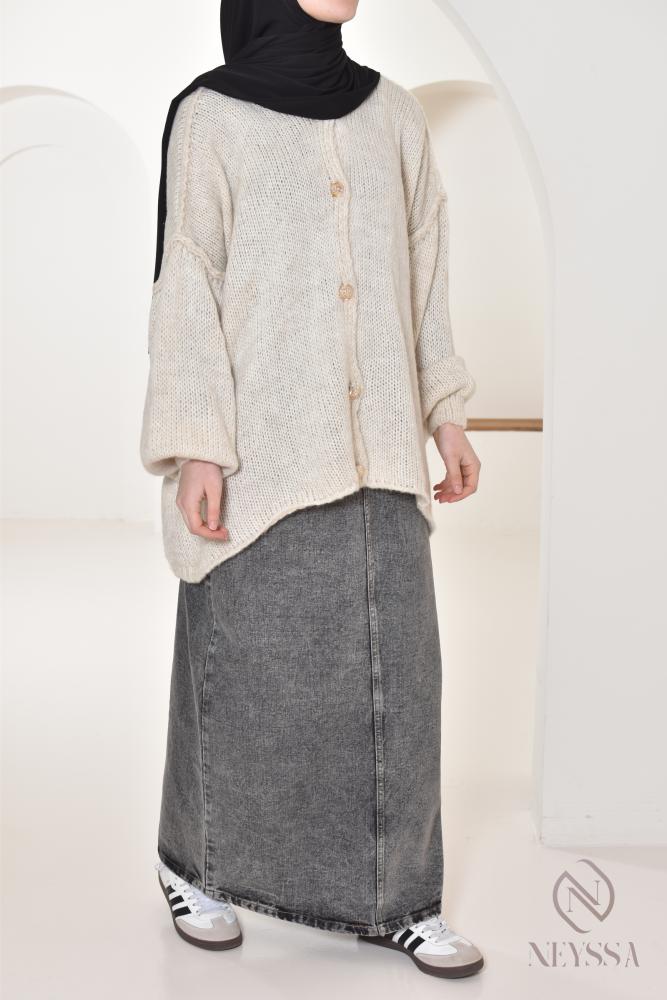 Sohel Grey long skirt