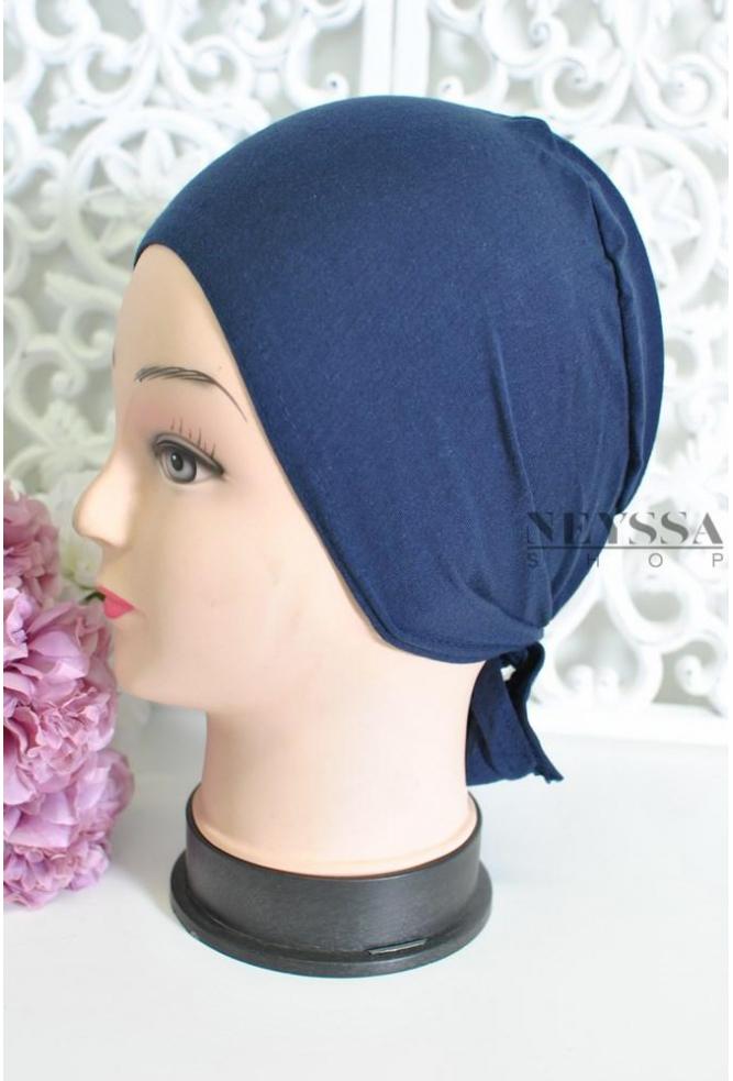 bonnet sous hijab coton à nouer