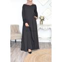 Abaya ESSENTIELLE flared lace sleeves
