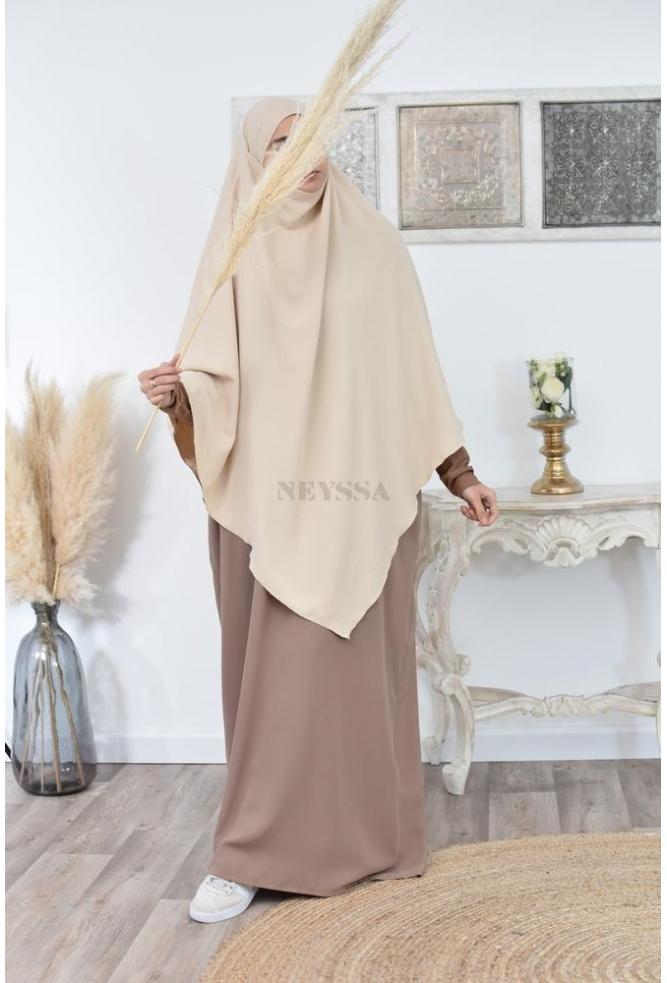 Khimar long pointu femme musulmane 