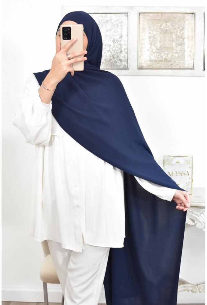 Hijab prêt à enfiler fluide pas cher