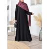 Longue abaya évasée fluide Modest Fashion